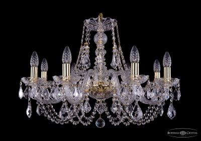 Люстра  Bohemia Ivele Crystal  арт. 1406/8/240/G/Leafs